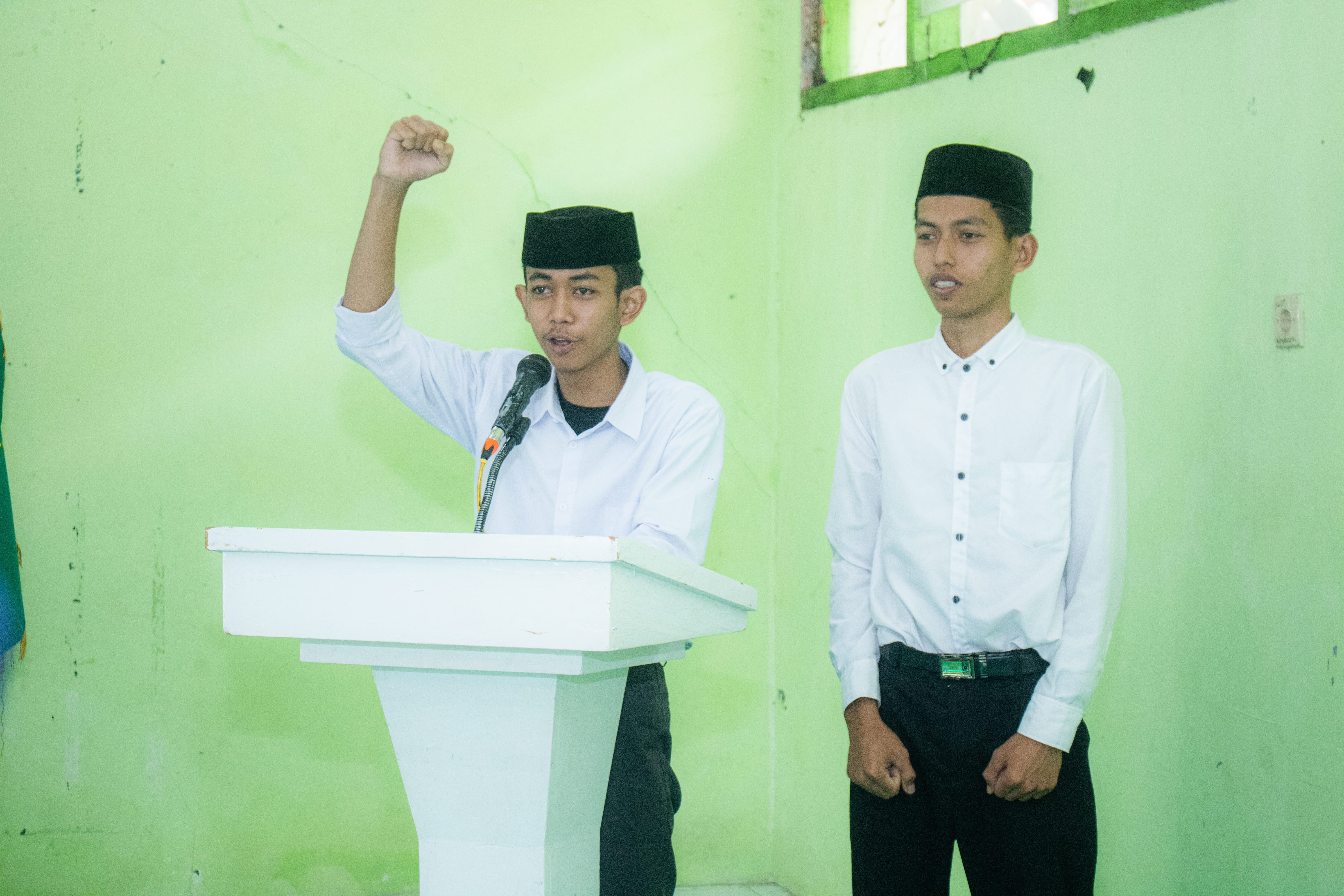 Pesta Demokrasi Di MA Nahdlatussubban, Haidar Ali Muhammad dan Muhammad Zainul Huda Terpilih