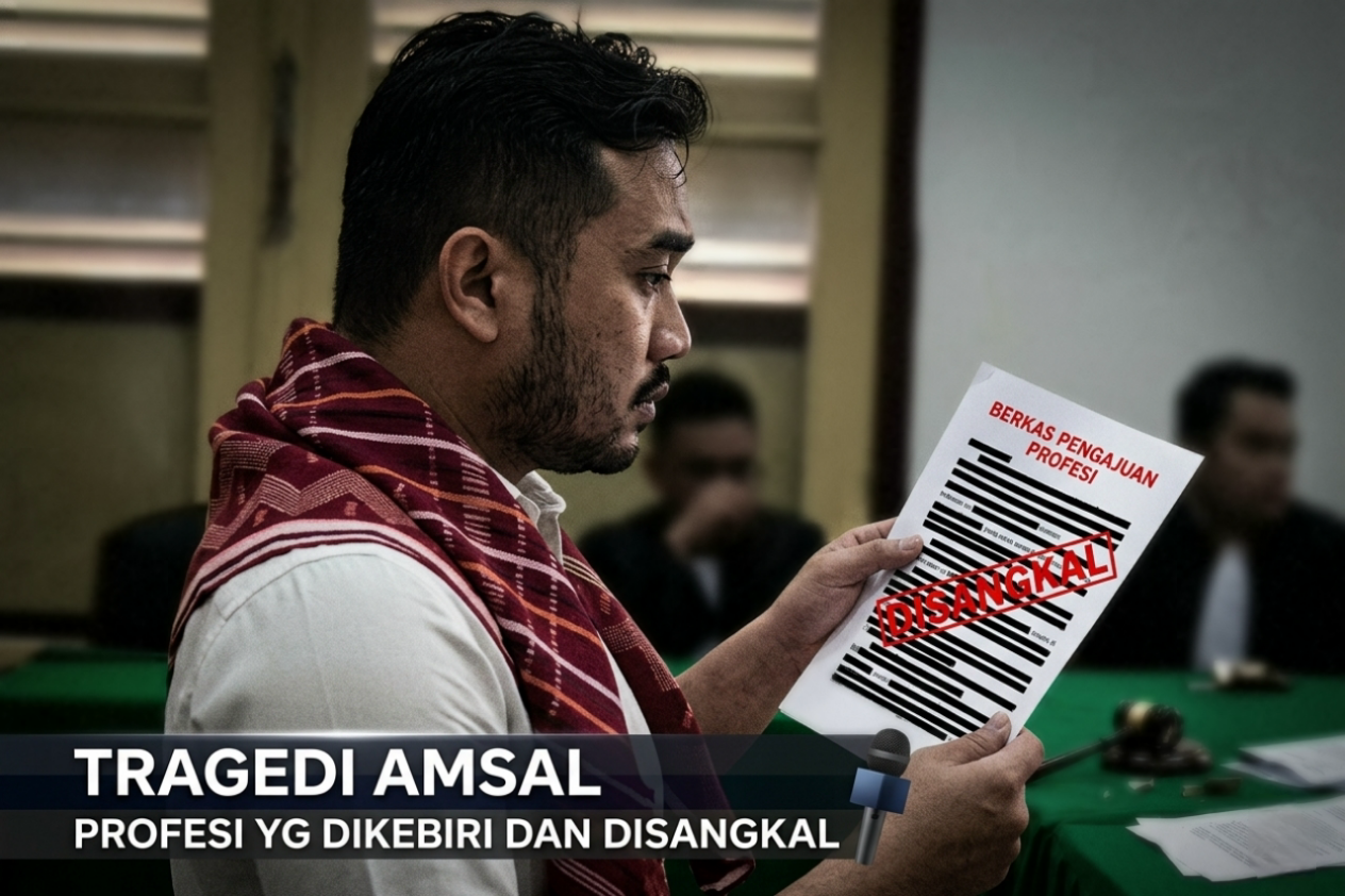 Tragedi Amsal, Profesi yg Dikebiri dan Disangkal